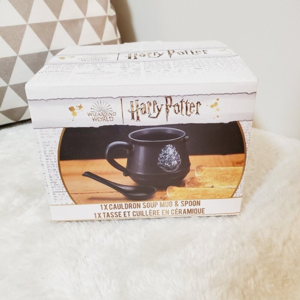 NWT Paladone x Harry Potter Black Cauldron Mug with Spoon - Picture 3 of 4